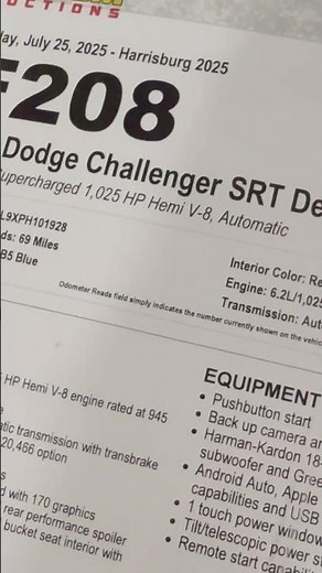 Demon 170 – $127,500 High Bid!