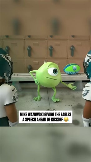 158K views · 2K reactions | Mike Wazowski hit 'em with a fly Eagles fly at the end  Monsters Funday Football exclusively on ESPN2, Disney+, Disney XD, Disney Channel and the ESPN App | NFL | Facebook