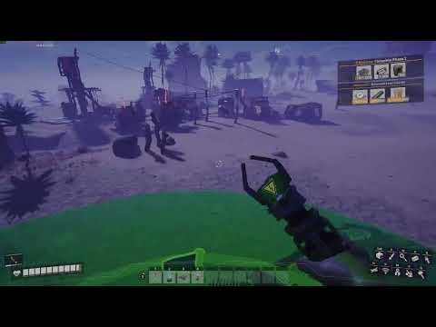 Jumping off a cliff with Jump Pad - Satisfactory