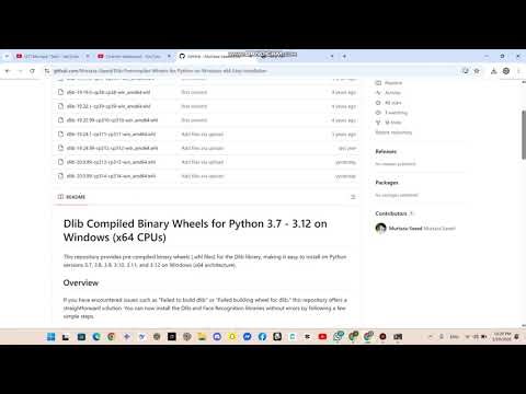 Failed Building Wheel for dlib Fix | Face Recognition Python install Error Solved 2026