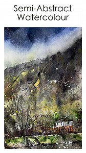 2.7K views · 74 reactions | Semi abstract watercolour. Real time tutorial available on YouTube: https://youtu.be/PVoKc5y06YE | Karen Rice Art | Facebook