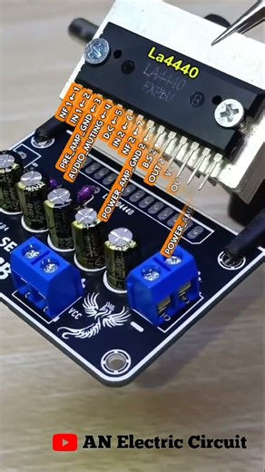 LA4440 IC Pinout Information | #shortsfeed #circuitdiagram #electronic