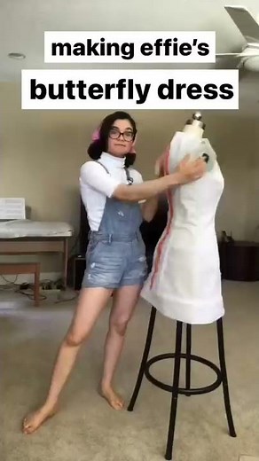 making Effie’s butterfly dress! (from the Hunger Games)