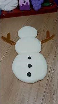Homemade snowman ⛄ slime...😱 No activator No Borex #shorts #viral #trending