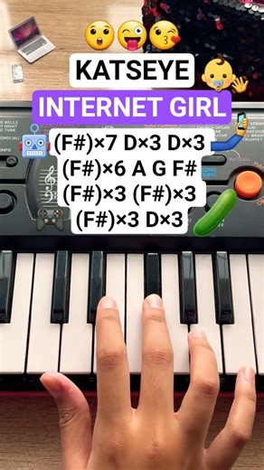 KATSEYE - Internet Girl (piano tutorial) #piano #music #katseye #shorts #pianotutorial #internetgirl