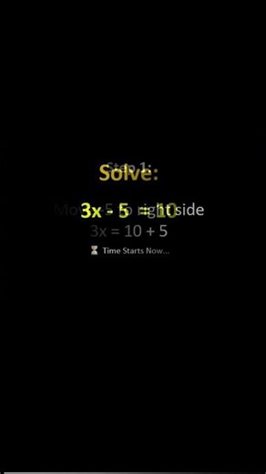 Can You Solve This in 15 Seconds? ⏱️ Math Challenge #1