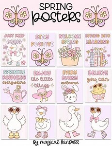 Pastel Spring Posters