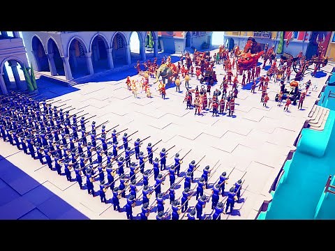 50x RAPID MUSKETEER vs ALL FACTIONS | TABS - Totally Accurate Battle Simulator