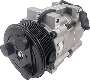 Dearl A/C AC air condition compressor with Clutch L6 5.9L 6.7L compatible with Dodge 06-09 Ram 2500 3500 Pickup / 05-08 Ram 4000/08-10 Ram 4500 5500 06 07 08 09 10 (2006 2007 2008 2009 2010)