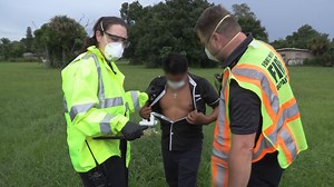 A police car gets into an accident while responding to a call. | Live Rescue on A&E