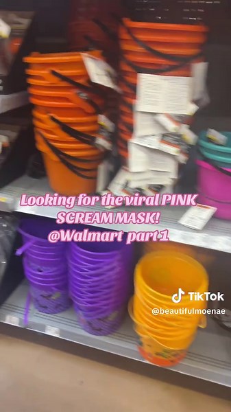 PINK SCREAM MASK Available at Walmart Today