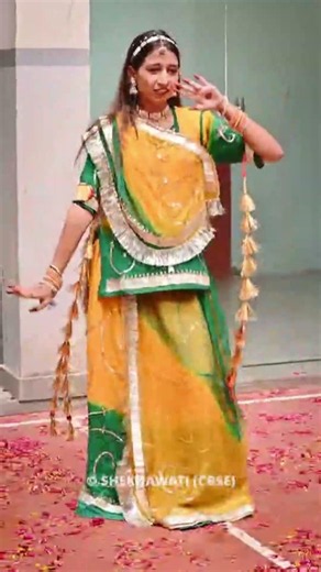 Rajasthani Dance Competition 💃 | Ghoomar Dance Performance | Saturday Activity at School ❤️ #shorts