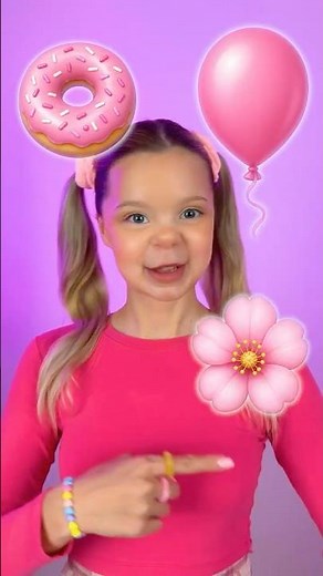 🎀🎈 Pink Balloon, Pink Flower, Pink Donut! Fun Colors Song 🎶 #kids #shorts