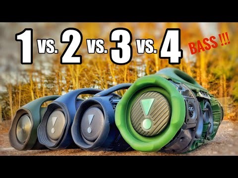 JBL BOOMBOX 1 VS. JBL BOOMBOX 2 VS. JBL BOOMBOX 3 VS. JBL BOOMOBOX 4 extreme BASS COMPARISON !!!