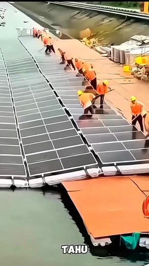 414K views · 1.1K reactions | Ternyata begini cara pemasangan panel surya di danau #reels #fyp #vidioviral #kulibanggunan #surya #viral #worker #tejnik #tutorial | Wesni Wesni | Facebook