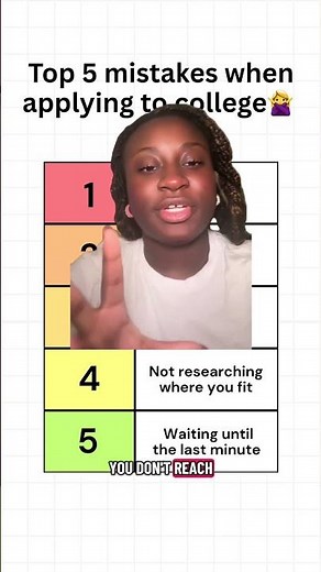 Top 5 Mistakes To Avoid When Applying To College