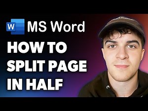 How to Split Microsoft Word Page in Half (Full 2024 Guide)