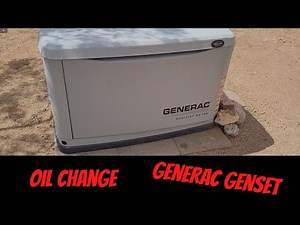 How to change oil on a Generac Guardian Series.