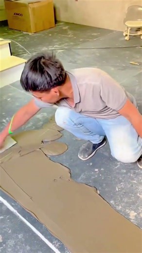 efficient floor tile leveling activity using specialized leveling tools