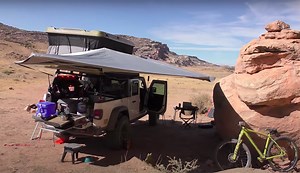 Here's a Look at My Mobile Office Setup When I'm Camping For Long Periods of Time | The Inertia