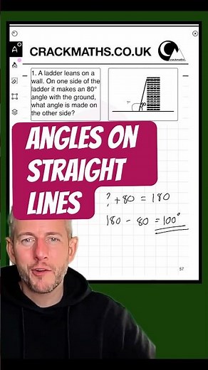 ANGLES - Calculating Missing angles on lines and points. #maths #functionalskills #gcse