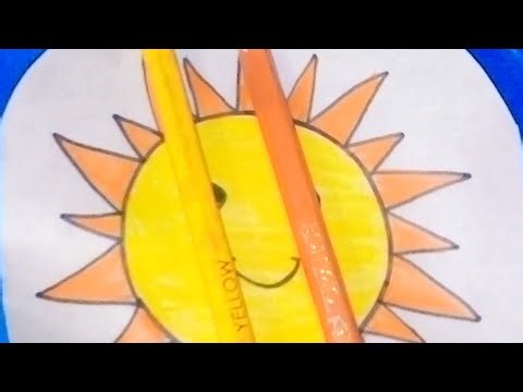 Sun 🌞 artist easy drawing and easy tatorial first video