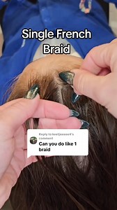 804K views · 1.8K reactions | A single French Braid from the top of your head #learntobraid #braidtutorial #howtobraid #kidshairstyles #frenchbraids #dutchbraids | Bonnie Braids By Sarah | Facebook