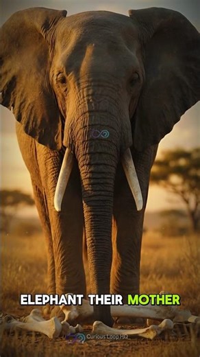 Elephants Return to the Bones of Their Dead. Years Later. And Touch Them. 💔 #animalfacts #emotional