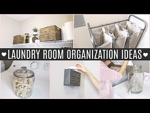 LAUNDRY ROOM ORGANIZATION IDEAS + TOUR | Home Organizing Tips