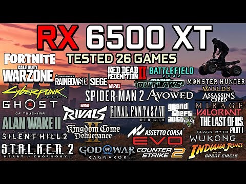 RX 6500 XT in 2025 : Test in 26 Games - Gaming Test in 2025