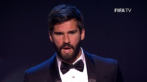 🔝🧤 After a trophy-laden season with club and country, 🇧🇷 Alisson Becker has another to add to the collection. 👏 | FIFA Football Awards