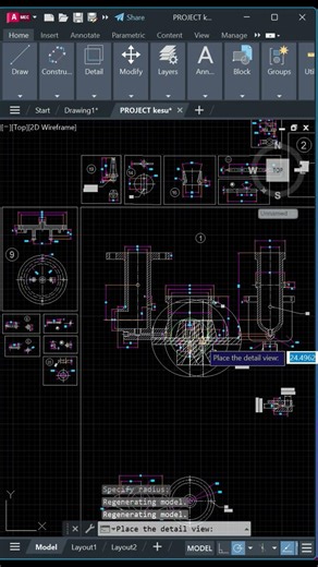 AutoCAD AMDETAIL Command 🔍 | Create Detail View Fast |#shorts #autocad #autocadtips