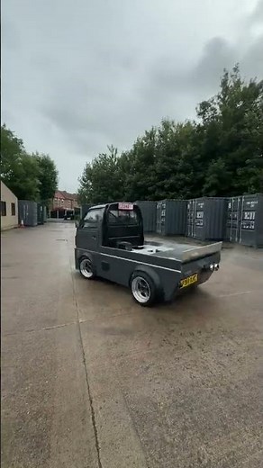 Full build on my channel, how to bike engine a Kei truck. #bedfordrascal #drifting #keitruck