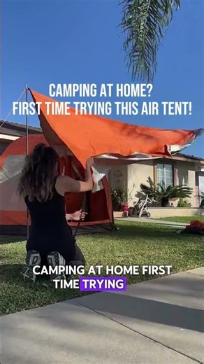Does This Air Tent Really Work? Backyard Test! #airtent