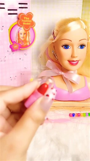 Barbie Princess Makeup 💄 Satisfying ASMR Video ❤️ #shorts #barbie #toys #asmr #shortsfeed