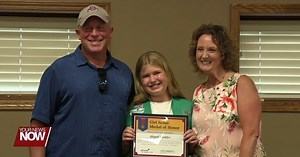 Mercer County Girl Scout, Abigail Kunkler, bestowed rare Medal of Honor after saving a young boy's life