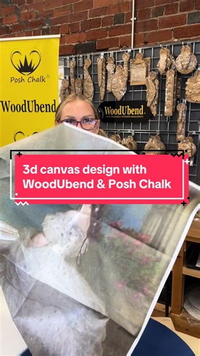 Creating 3D Canvas Art with WoodUbend and Posh Chalk