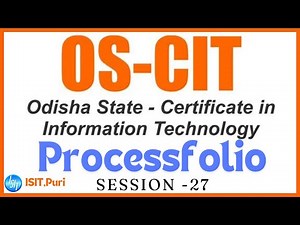 Session 27| Process Folio|2024 New Syllabus| OS-CIT
