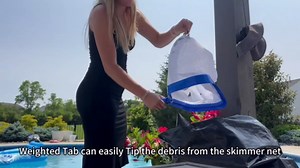 joyhalo Pool Skimmer Net with Pole, 2.5FT-10FT Adjustable Aluminum Pole & Fine Mesh Pool Net,Larger Capacity Skimmer Leaf nets for Cleaning Leaves, Debris