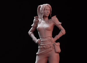 Final Fantasy 7 Jessie Rasberry Statue Remake Bust Sculpt 3D Print STL Files Download file figure video game digital pattern FF7 Remake