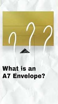 What is an A7 Envelope? Essential Overview for Beginners | #PaperPapers #envelope #envelopes #paper