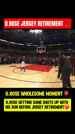Derrick Rose & his son getting up shots❤️