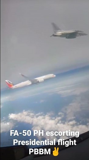 FA-50 PH escorting Presidential flight PBBM