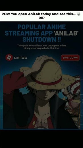 It’s Over… AniLab is Officially DEAD 💔😭 #shorts #anime #shutdown #fyp
