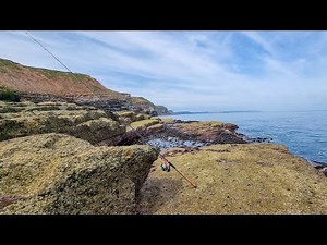 Lure fishing on Filey Brigg