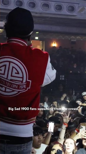 Big Sad 1900 fans screaming the crowd at his show in Pomona, CA