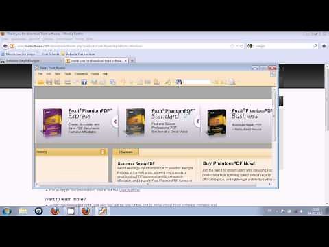 Foxit Reader installieren und auf deutsch stellen