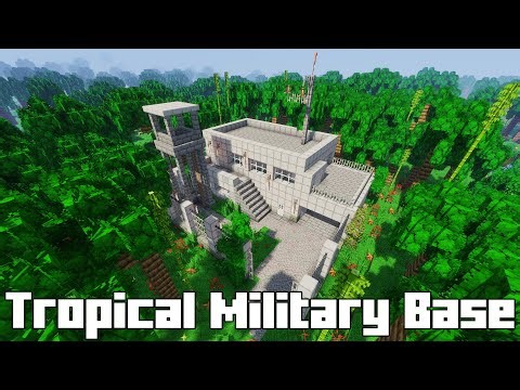 Tropical Military Base Build 🌴🪖 | Minecraft