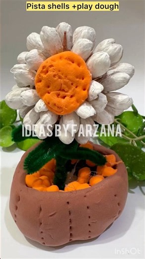 Easy Pistachio Shell Flower DIY | #decoritems #Shorts #pistachioshell flower #recyclingdiy