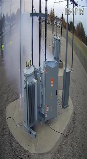 CCTV Footage of Electrical Wire Overload Causing Panel Explosion ⚡